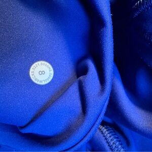 Lululemon Fast and Free leggings with pockets in varsity blue